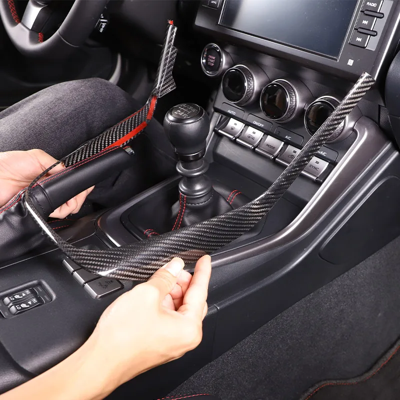 

For Subaru BRZ 2022 Real Carbon fiber Car Center Console Gear Shift Panel Frame Cover Trim Shift Outer Frame Car Accessories