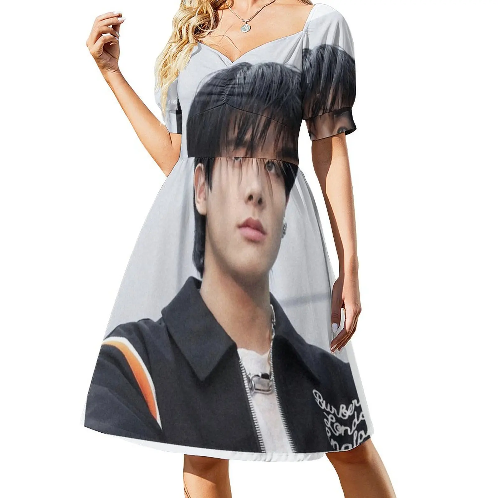 thumbnail image 1 of Vestido de manga corta Jake Vestidos largos Vestido de fiesta Mujer Vestido elegante de lujo, 1 of 7