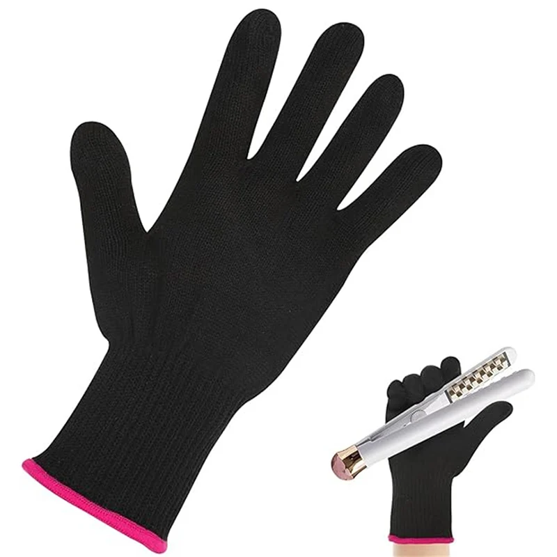 Gants résistants à la chaleur pour coiffure, barbier, gants bloquant la chaleur, lisseur de cheveux réutilisable, gants plats et en fer à friser 1 Gants résistants à la chaleur pour coiffure, barbier, gants bloquant la chaleur, lisseur de cheveux réutilisable, gants plats et en fer à friser 1