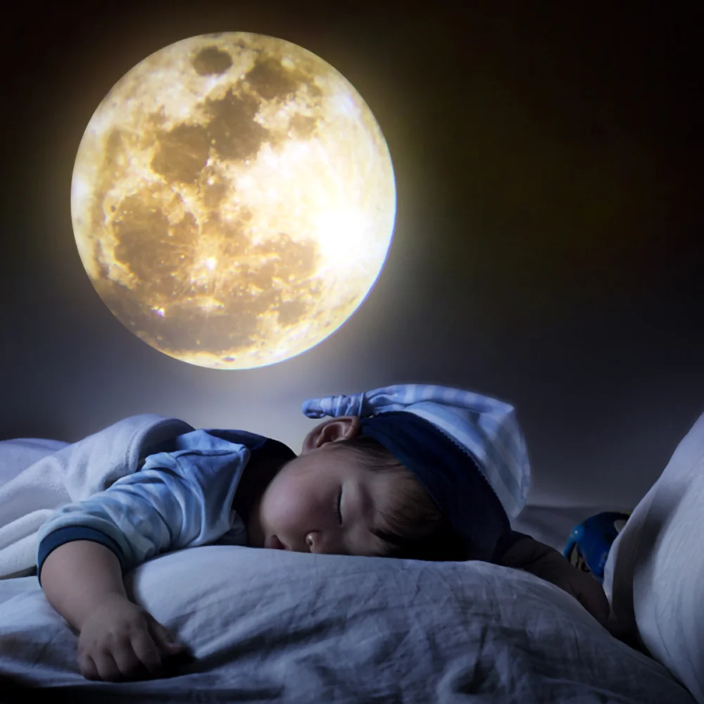 Mini Earth Moon Projection Lamp USB Charging Star Planet Projector Bedroom Bedside Background Atmosphere Night Light Room Decor