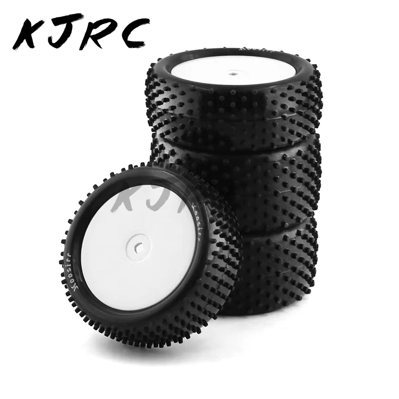 4 шт. резиновые шины, пластиковые колеса для 1/10 внедорожников, шины XRAY Serpent SRX2 SRX4 Bandit wheels Tekno EB410 yokomo