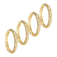4pcs/Lot Bracelets For Women Girls Dubai Circle Jewelry Arab Middle Eastern African Fashion Bangles 1