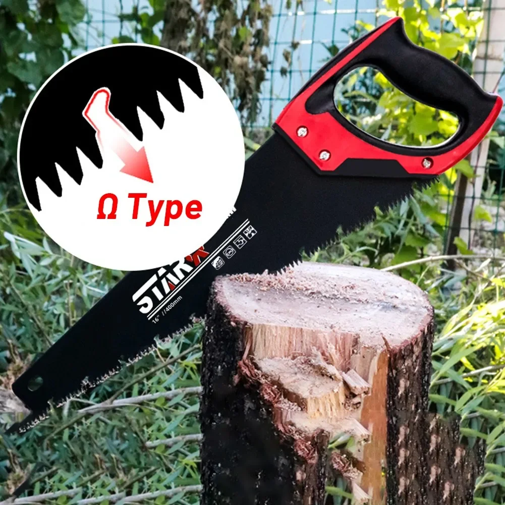 16" 18" 20" Steel Hand Saw Timber Saw Woodworking Cutting Tool Dry Wood Pruning With Hard Teeth For Fine Cut UPVC & Wood
