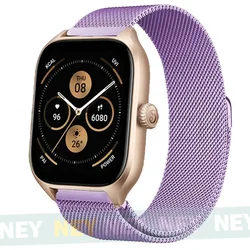 Sleek Milanese Loop Metal Bracelet Watch Band, 20mm/22mm Strap for 20mm watch band (Lavender 22)