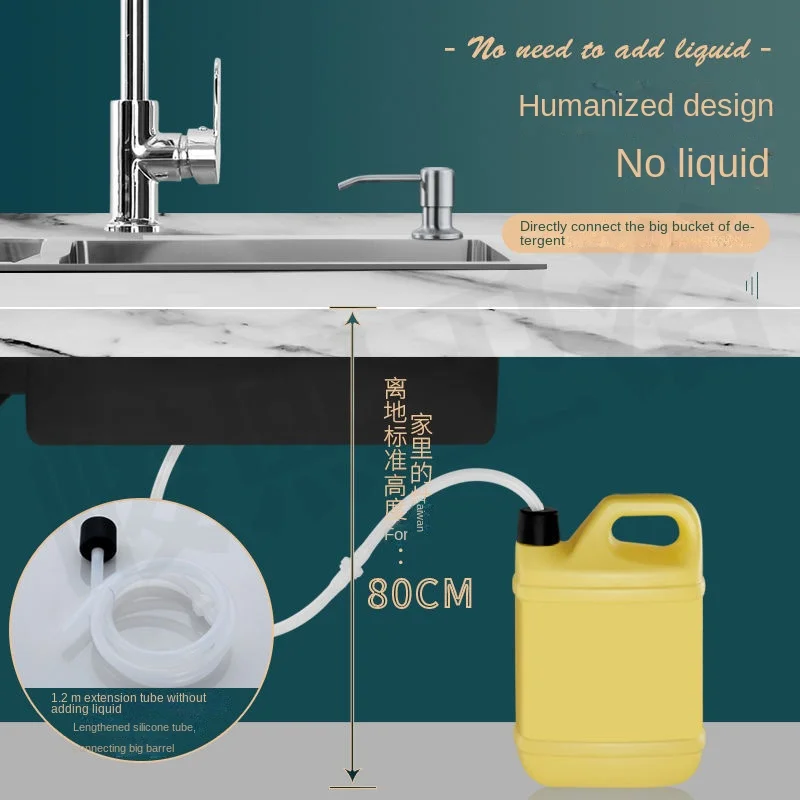 Soap Shampoo Dispenser Extension Tube Kit Replacement for Kitchen Sink Metal Under Deck Mounted Potable Bottle Accessories soap dispenser shampoo dispenser soap dispenser bottle foaming soap dispenser