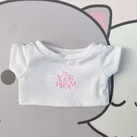 15cm/20cm baby clothing t-shirt versatile cute doll contrasting base shirt with no attribute cotton doll accessories 1