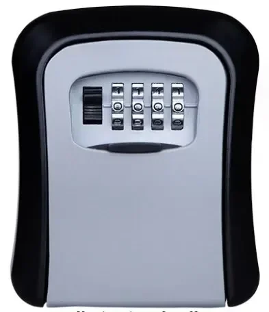 Waterproof Wall-Mounted Key Keeper with 4-Digit Combination Lock - Secure and Easy-to-Install Storage Box