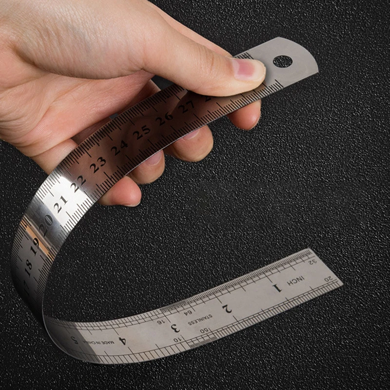 Stainless Steel Ruler Straight Ruler for Office Learning