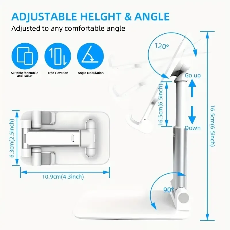 Foldable Mobile Phone Holder | Tablet Desk Mount Tables
