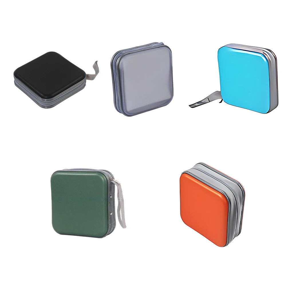 Durable CD Storage Case Smooth Zipping No Damage To Discs Waterproof ABS Capacity DVD Case 40 pcs