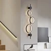 New Nordic Modern Creative Background Wall Lamp Living Room Art Bedside Bedroom Designer Study Decoration Lighting Fixtures LED 1