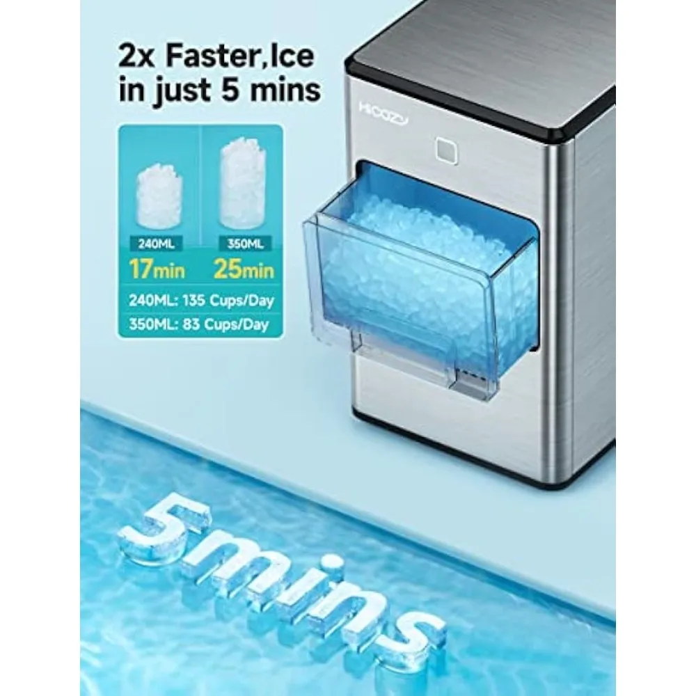 HiCOZY Dual-Mode Nugget Ice Maker Countertop, Compact Crushed Ice Maker,  Produce Ice in 5 Mins, 55LB Per Day, Self-Cleaning - AliExpress