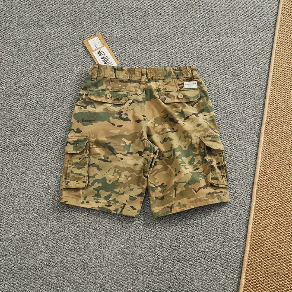 Pantaloni da lavoro mimetici per pantaloncini con tasche grandi da uomo per i nuovi sport all'aria aperta estivi e pantaloni casual di medie dimensioni a cinque punti - immagine 2
