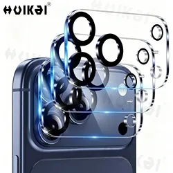 Triple Pack Transparent 9H Tempered Camera Lens Protector with Drop Protection - iPhone 17 (3 Pack)