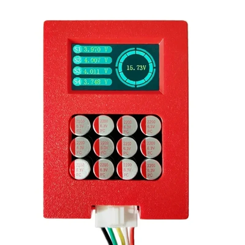 AU67-3-4S 5A Balancer With Voltage Display TFT Lipo/Lifepo4 Battery Voltage Tester Energy Transfer Equalizer