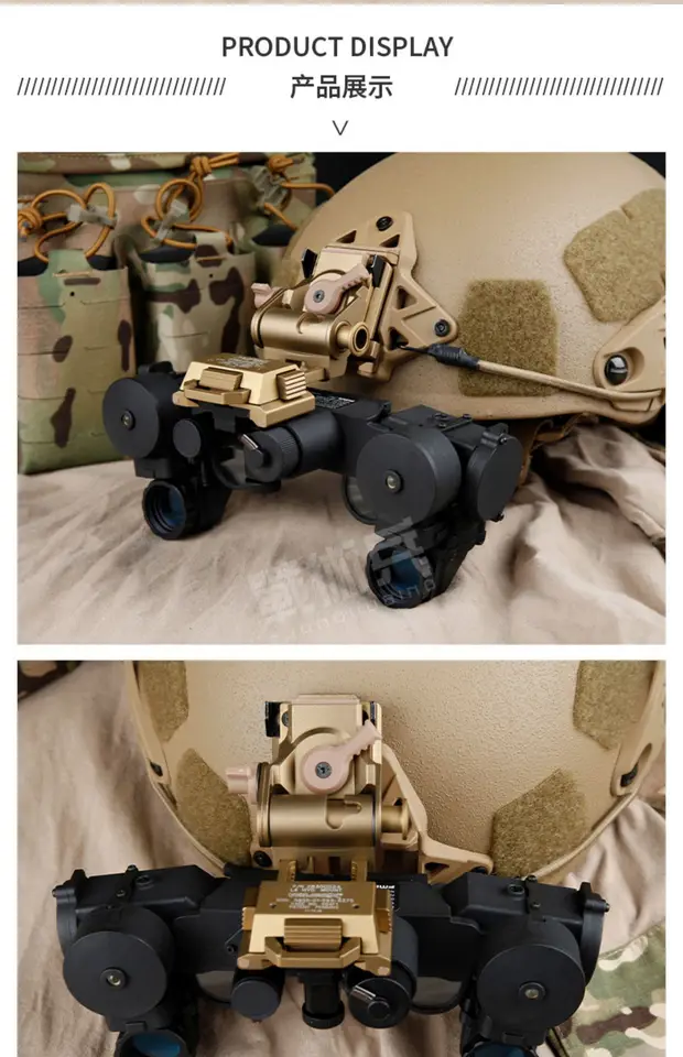 Modèle tactique NVG avec boîtier de batterie, modèle de
