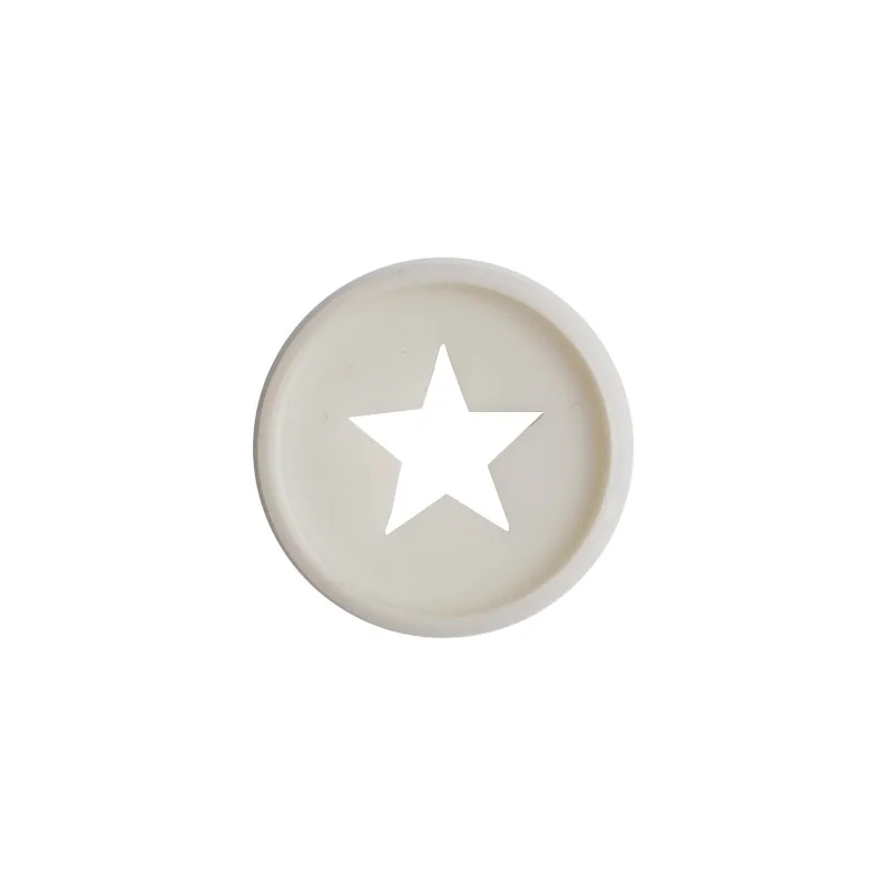 Binder Chest 12pcs 30MM Star Disc Mushroom Hole Binder Discs Notebook Loose leaf Discs Plastic Mini Ring Journal Rings