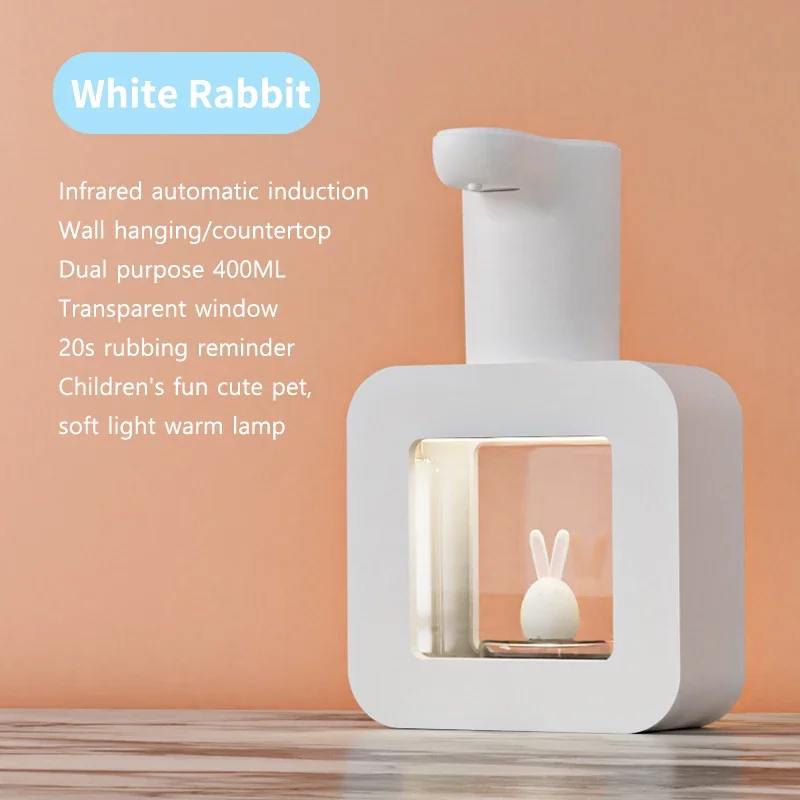 Automatische zeepdispenser met sensor, grote capaciteit, oplaadbaar via USB, intelligente inductie, schuimend, handzeepdispenser kopen vanaf een prijs van 21