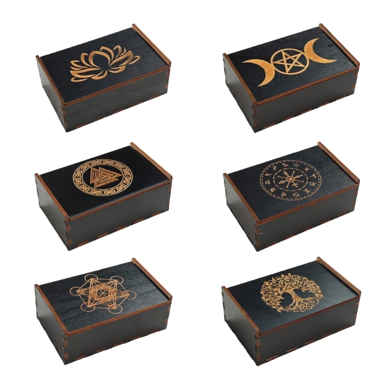 Game Tarots Cards Storage Box Holder Tarots Cards Storage Gift Case Small Trinkets Box Divination Storage Box DropShipping
