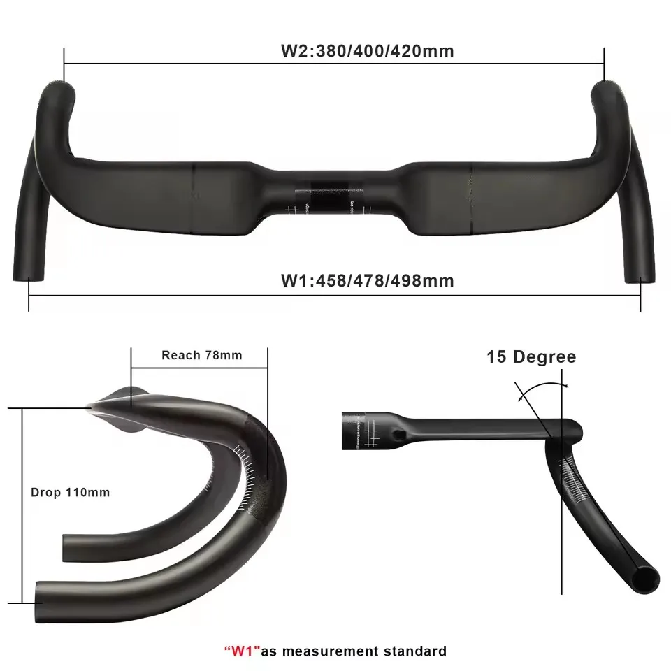Bicycle Handlebar RXL SL Road Bicycle Racing Bike All Carbon Fiber All internal Cables 31.8 Outward Angle Drop Bars For Gravel Bike Handlebars
