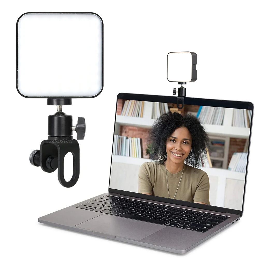 Vidéo Conférence 6500k Portable Led Vidéo Lumière Cube Ordinateur Portable  Webcam Lumière Zoom Appel Éclairage Avec Clip Pour Le Streaming En Direct -  Éclairage Photographique - AliExpress