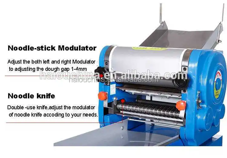 DZM-350 Electric Pasta Roller Machine With Factory Prices Dough Roller Cutter Pasta Processing Machine