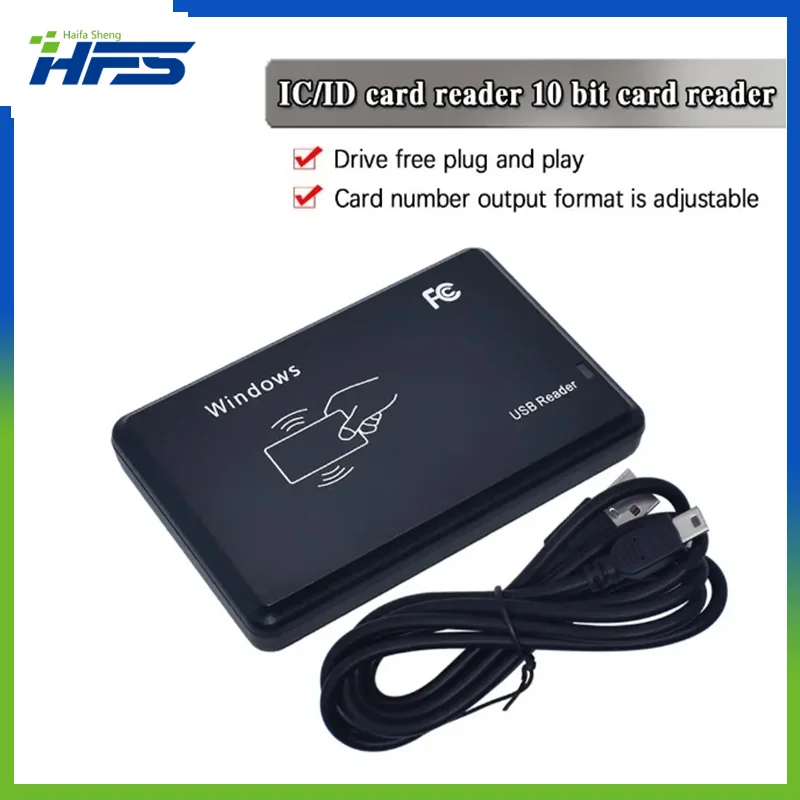 

125KHz 13.56MHz RFID Reader USB Proximity Sensor Smart Card Reader no drive issuing device USB for Access Control