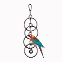 Parrot 304 Stainless Steel Toy Pet Bird Bite String Toys Gnawing Chewing Climbing Cage Supplies Pets Hanging Accessories 1