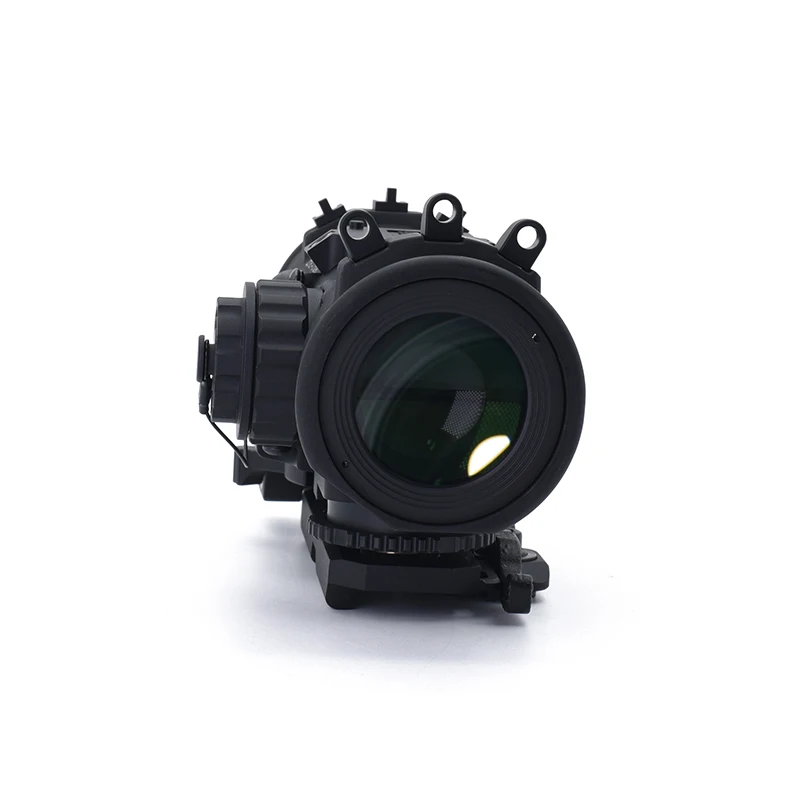DR 1-4x Fixed Dual Field of View Red Illumination Scope Full Markings for Airsoft Hunting BK/FDE rifle scope