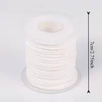 1PC 61 Meters/Roll White Candle Wick Cotton Candle Woven Wick Spool DIY Candle Making Material Smokeless Wax Pure Cotton Core 4