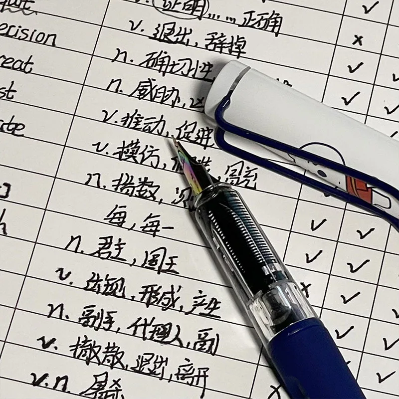 글쓰기용 다기능 만년필 세트, 사무실 문구류, 학교 용품, 교체 가능한 캘리그라피 펜, 0.5mm, 1 개