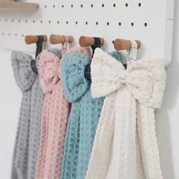 Small Waffle Hand Towels Kitchen Strong Absorbent Rag Bathroom Hotel Restaurant Kindergarten Face Towel Kitchen Supplies 4
