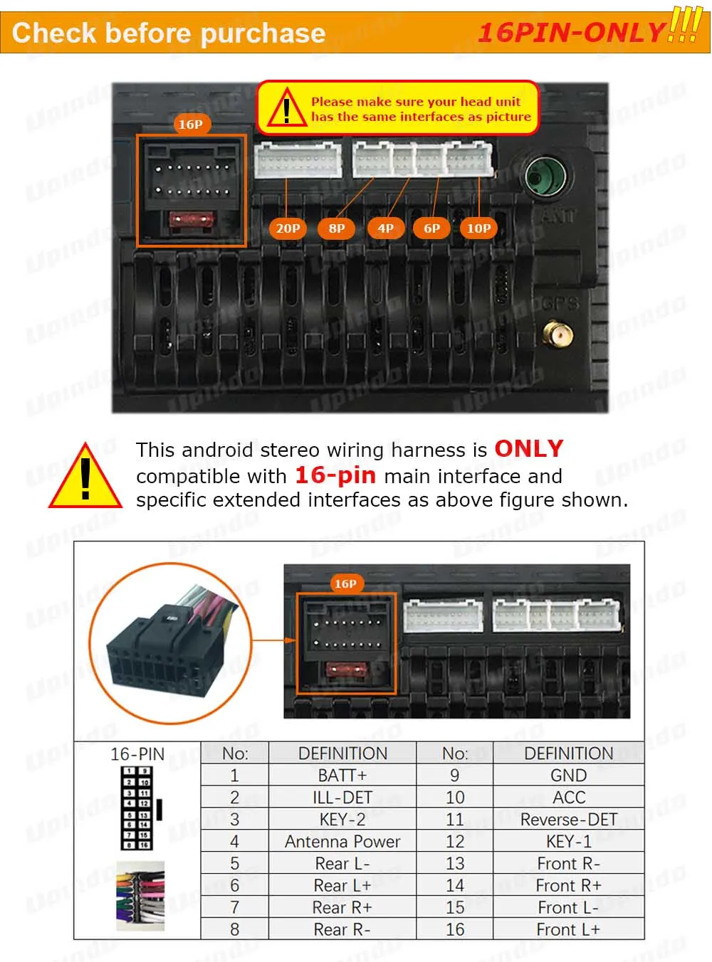 cablagem de energia android tomada conector de áudio multimídia