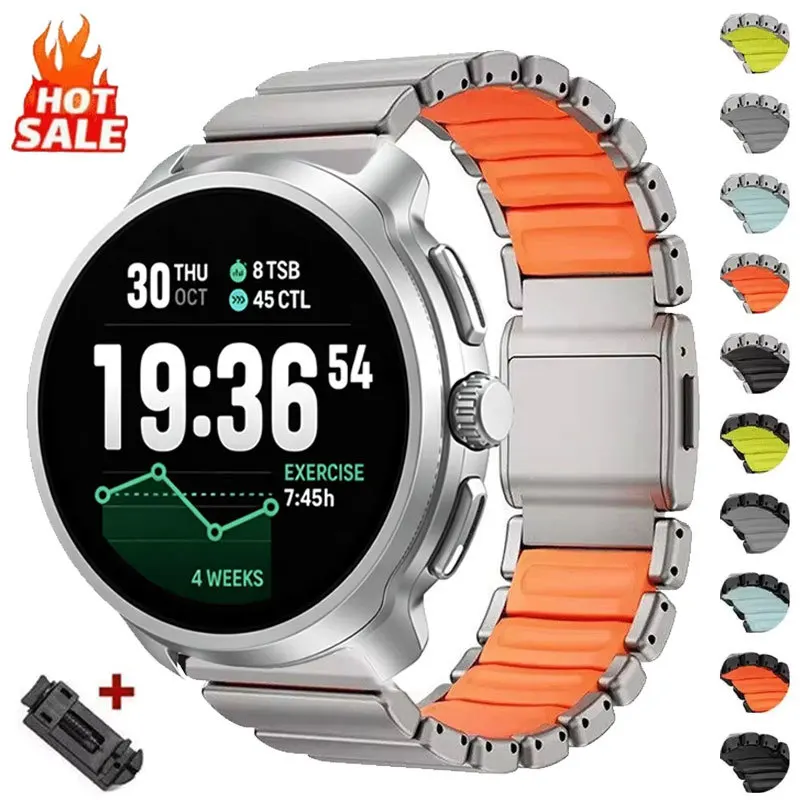 Elegant Alloy Metal Strap - Premium Replacement Band for Suunto Watches