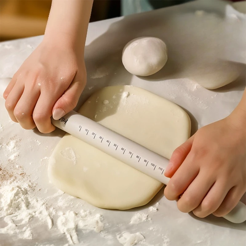Silicone Rolling Pin for Pasta Making and Pottery Creation