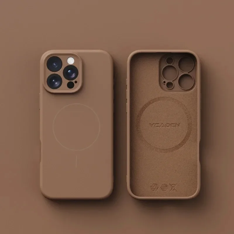 Magnetic Luxe Wireless Charging Liquid Silicone Phone Case