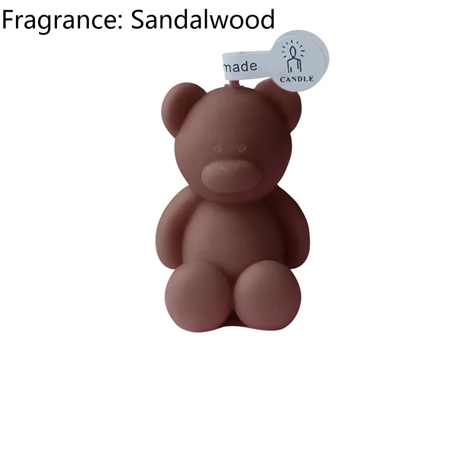Cute Mini Bear Aromatherapy Candle Cup Creative Home Decoration Birthday Gift Candle Companion Gift
