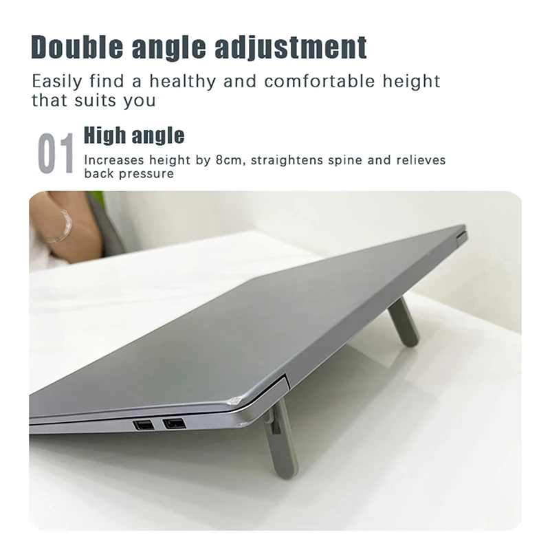 Foldable Laptop Stand Notebook Support Base Holder Laptop Tablet Riser Bracket Universal For Macbook Invisible Stands