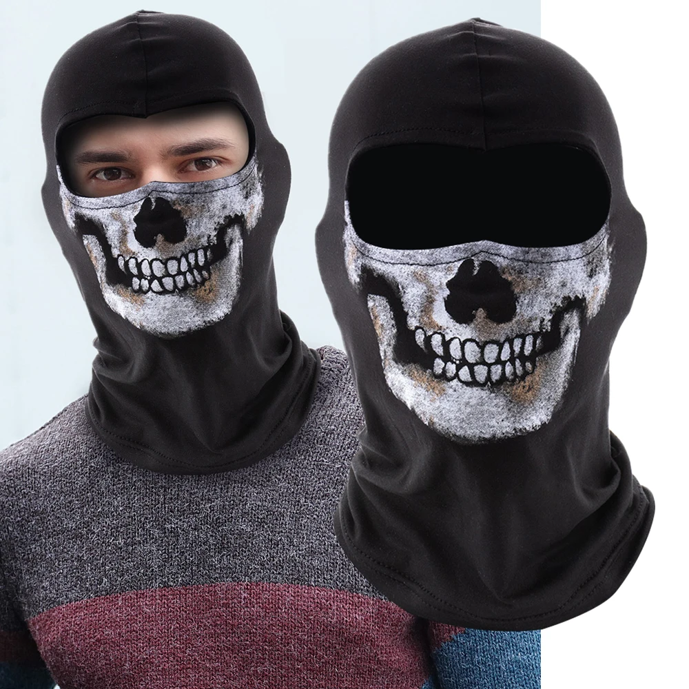 Homme Femme Cache-Cou Moto Masque Tour de Cou Tube Chaud Thermique  Balaclava Demi Cagoule Sport Extérieur Protection Visage Oreille Coupe-Vent