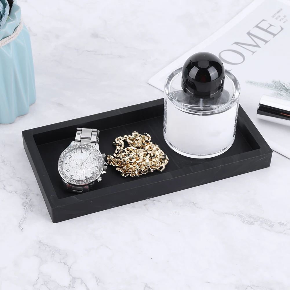 Silicone Decorative Tray Bathroom Vanity Storage Tray for Dish Soap Dispenser Shampoo Perfume Countertop Storage Drain Pad