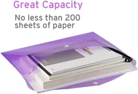 10/5pcs A4 Folders Plastic Envelopes Clear File Folder for Document Poly File with Label Pocket Snap Button for Office Organizer 4