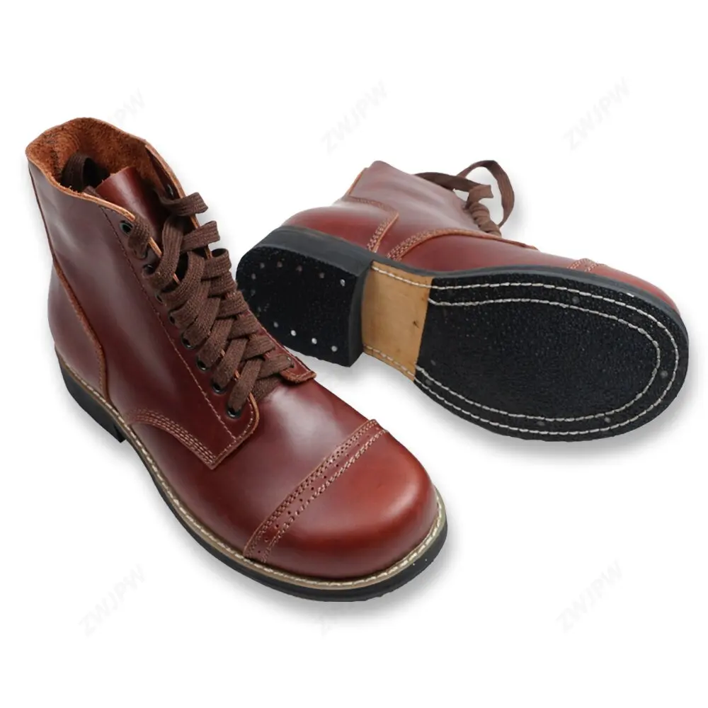 WW2 US ARMY BOOTS LEATHER BOOT SHORT GANG OUTDOORS BOOT HIGH QUALITY-US/406103