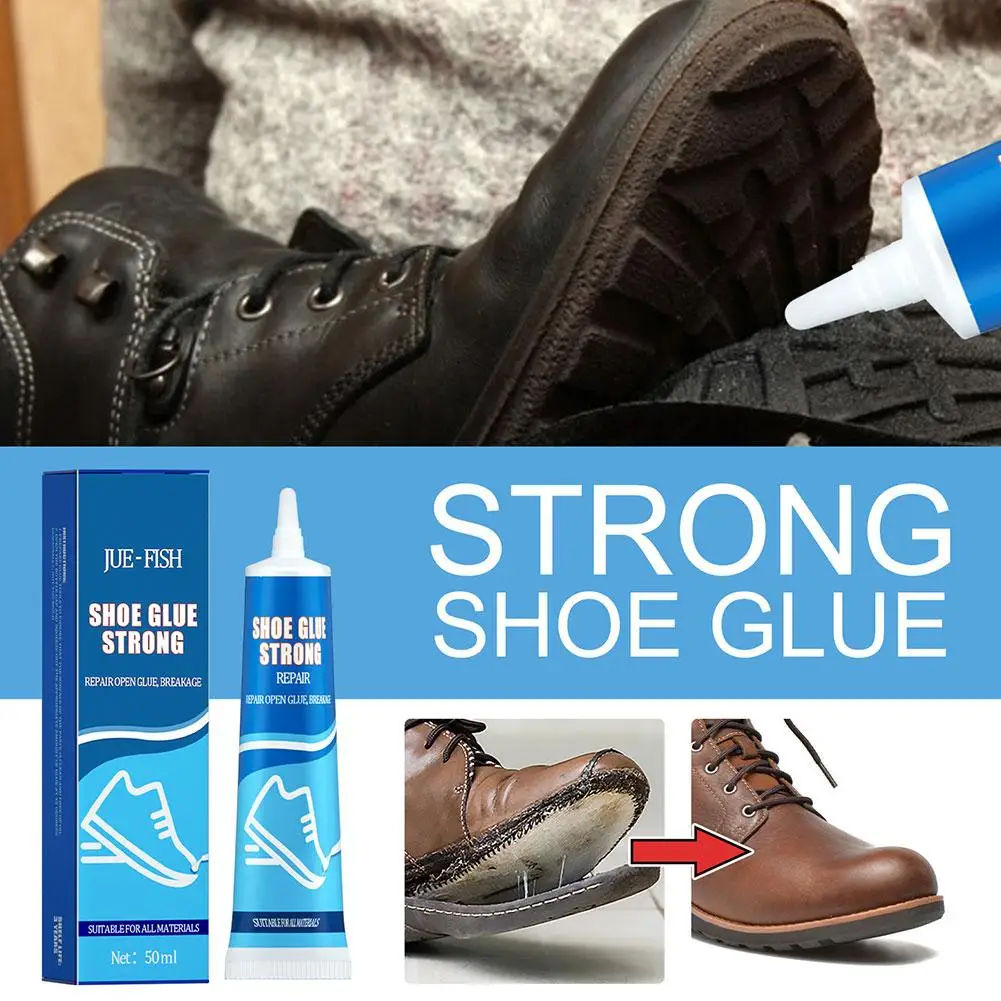 

50ml Strong Shoe Glue Sole Repair Agent Multi-purpose Glue Repair Waterproof Shoes Heel Clear Repair Shoes W3y7