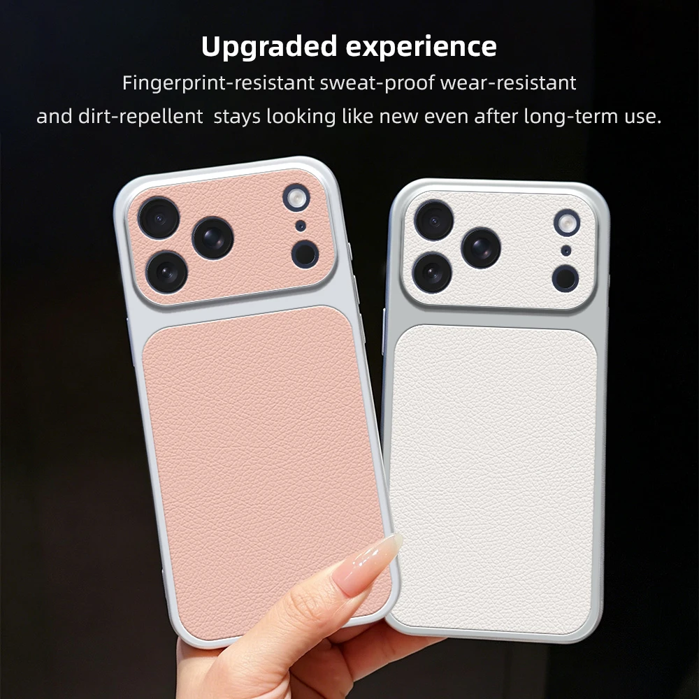 Luxury Leather Case with Lens Protection for Tecno Spark 50 - Matte Finish Back Cover