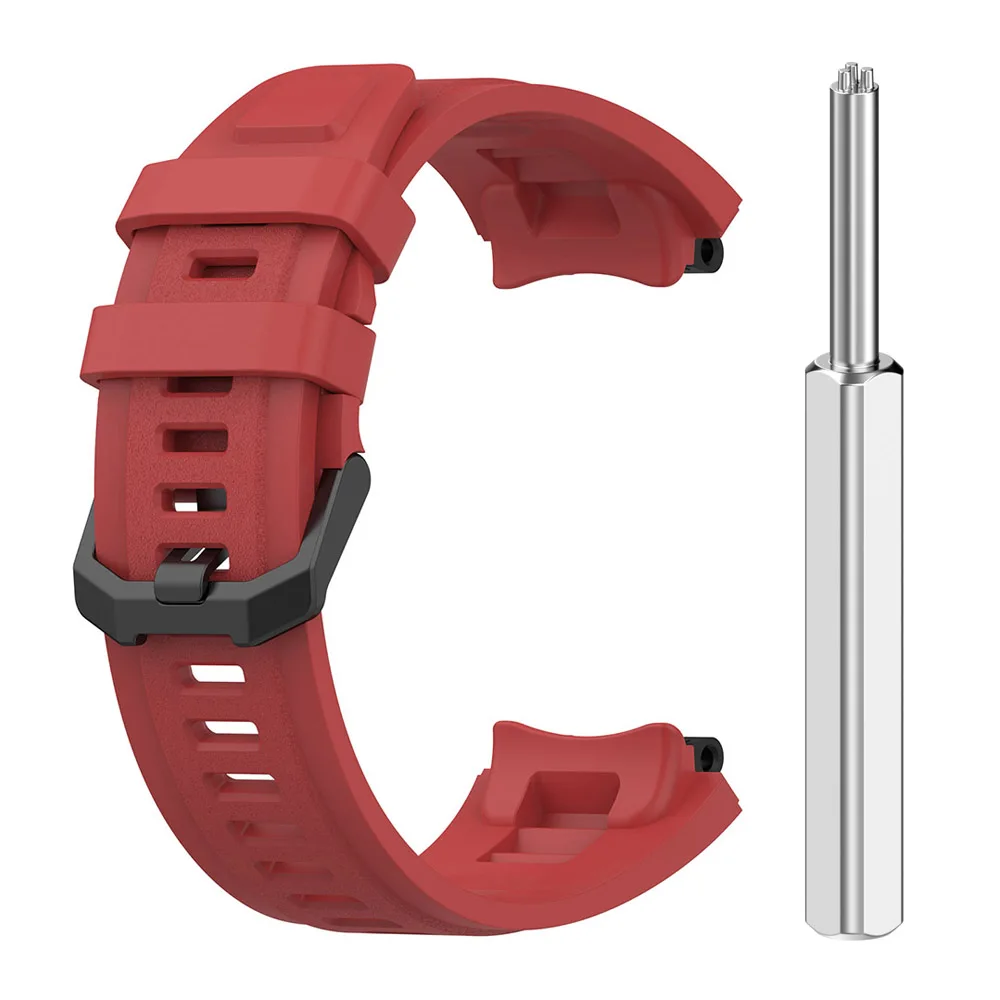 T-Rex Watch Band Thick Silicone Red Strap Replacement for