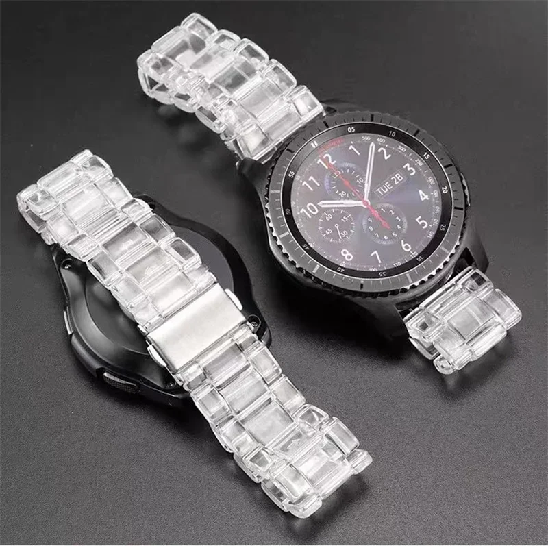 Clear Glacier Smartwatch Band - Premium 20mm/22mm Strap