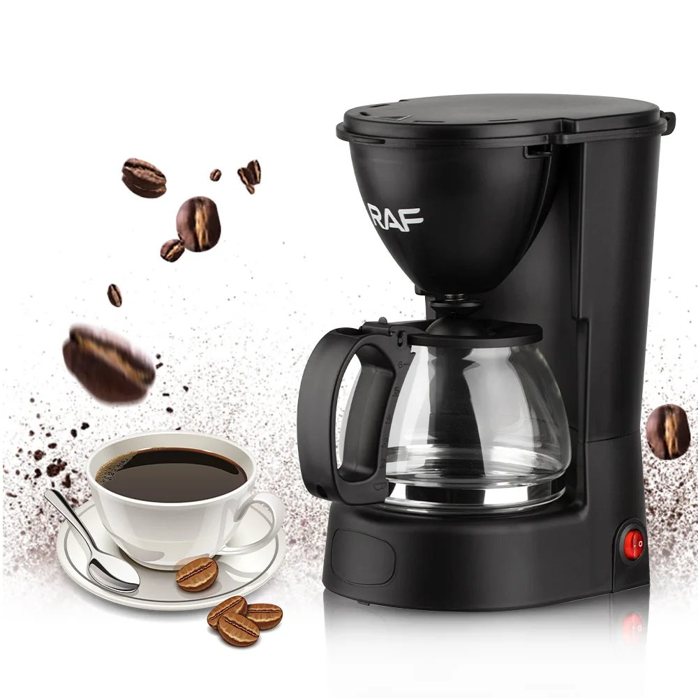 750ML Small Coffee Maker, Compact Coffee Machine with Reusable Filter,  Warming Plate and Coffee Pot for Home and Office - AliExpress