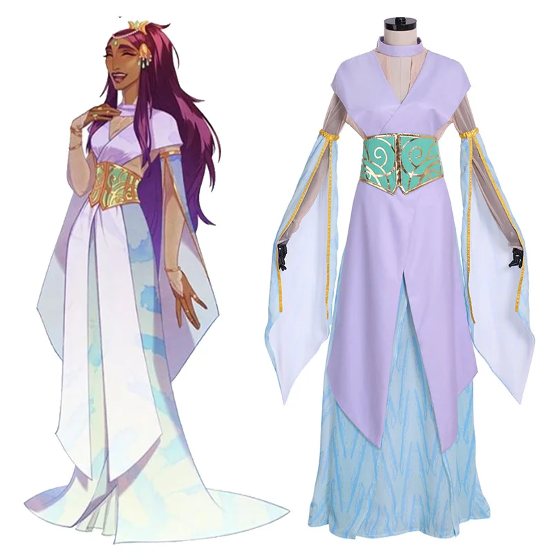 

The Arcana Nadia Purple Cosplay Costume Game Cosplay Costume Custom Made