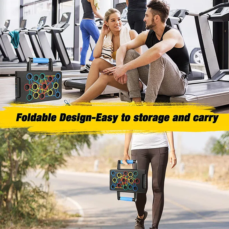 24 in1 Push Up Board Foldable Multi-Function Push Up Bars Portable Handles For Home Gym Exercise Fitness Equipment