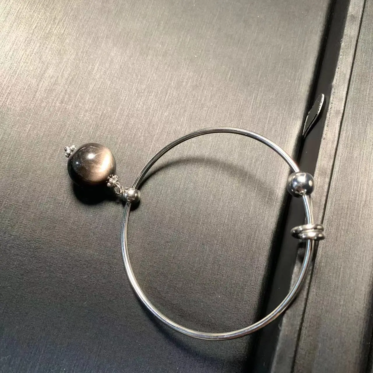 Natural Obsidian 316 Stainless Steel  Hanging Earrings Original Gemstone Women High Quality Jewelry Design Handmade